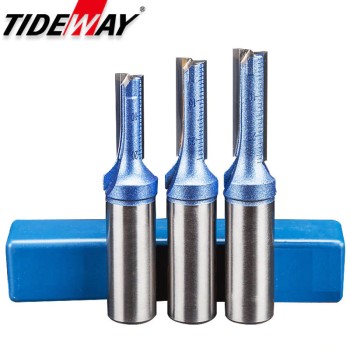 2 Flutes Straight Router Bits Drilling Cleaning Bottom Cutting Slotted Woodworking Tools Tungsten Endmill Milling Cutter